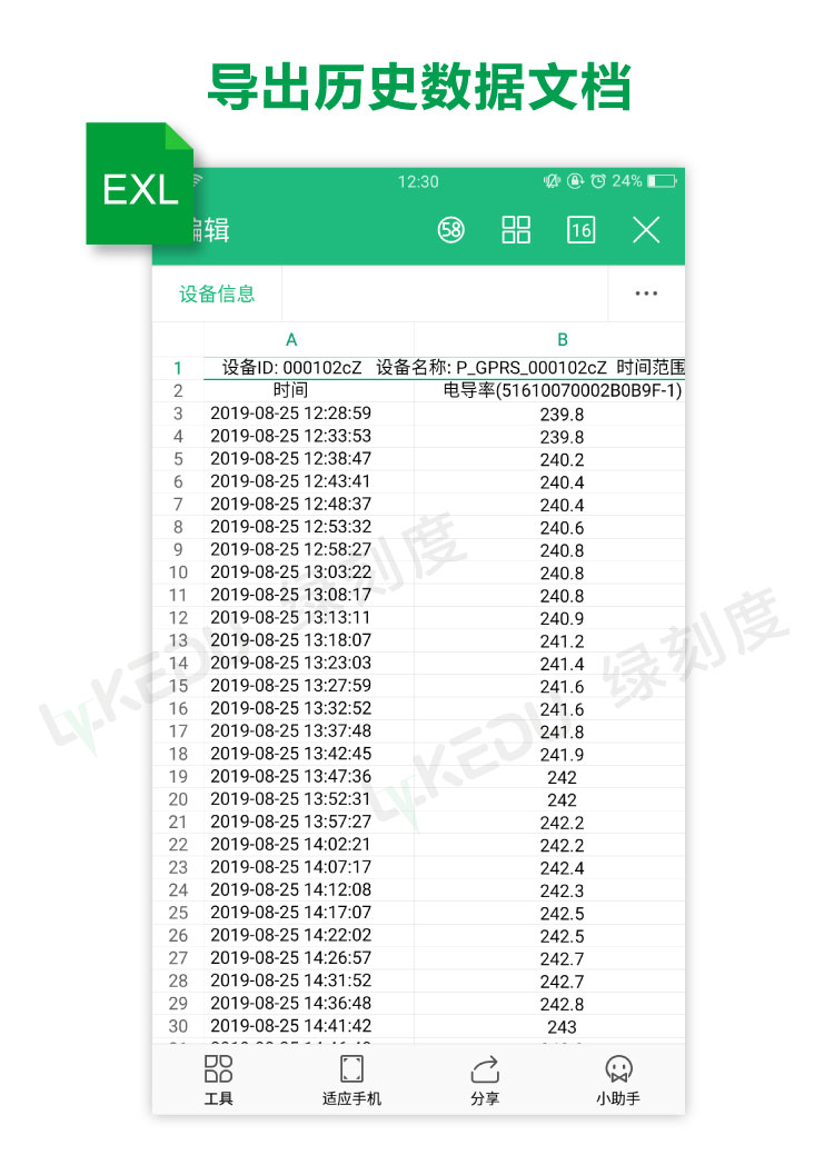 导出历史数据文档