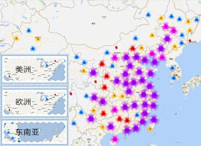 绿刻度用户分布图